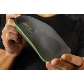 PRO 11 WELLBEING 3/4 Duo tech Layered Insoles with Metatarsal Raise and Arch System (11/13 UK) Grey