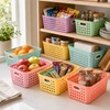 gisgfim 6 Pack Medium Plastic Book Baskets 11 × 7.5