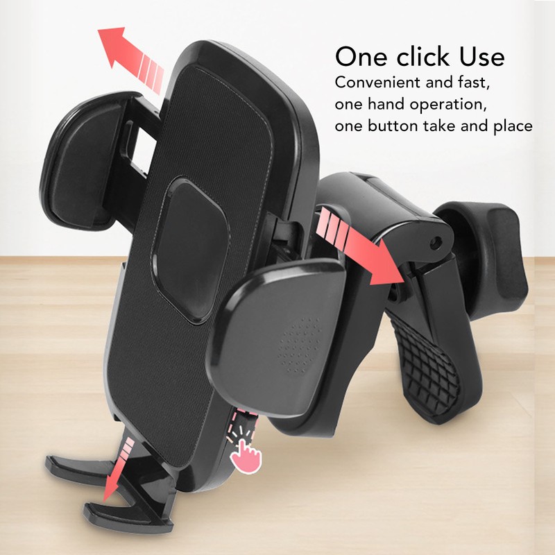 Stroller Phone Holder 360° Rotation Bike Phone Mount Antiskid for