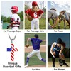 Yooborn 24 Inch American Flag Stars Stripes baseball Cross Necklace