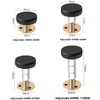 4 Piezas Marco de Cama Roscado Ajustable, Tapones de Cabecero,