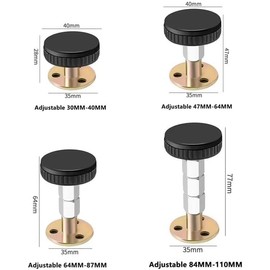 4 Piezas Marco de Cama Roscado Ajustable, Tapones de Cabecero, Herramienta Antiagitación, para Evitar Aflojar Herramientas de Cama para Camas, Sofá, Sillas (30-110mm)