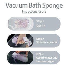 3 Pcs Exfoliating Bath Sponge Set, Soft Shower Loofah Pouf for Women, Men, and Kids, Body Wash Sponge Scrubber with 3 Colors & Large Size, Gentle Bathing Accessories for Daily Skin Cleansing