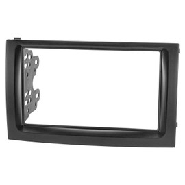 tomzz Audio 2450-027 Double DIN Radio Fascia HQ Set Compatible with Skoda Fabia 6Y Facelift 2003-2006 Black