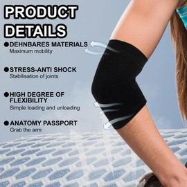 QTTRPCU 1 Pair Elbow Bandage, 1 Pair Wrist Bandage, for Sports Protection Arm Support