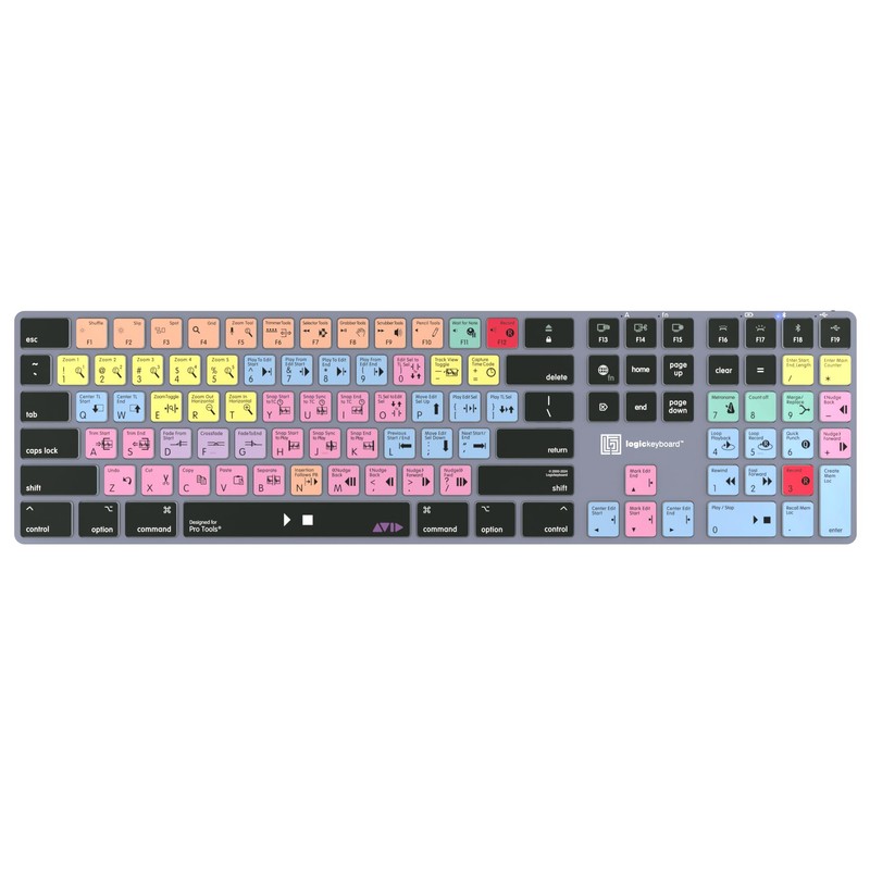 Logickeyboard Logickeyboard 'Titan' Wireless Backlit Designed for Composing in Avid