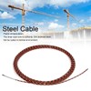 25m Steel Wire Plastic Coated AntiOxidation DoubleColor Twisted for Elevator