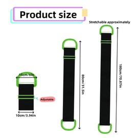 2 Pcs Moving Straps, Portable Moving Belt, Adjustable Lifting Moving Straps with Handle, Heavy Carrying Rope, Supports Up to 600 Lbs Suitable for Furniture, House-Moving, Boxes