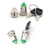 ThtRht 3 Pack Mini Electric Key Switch ON-Off 2 Position