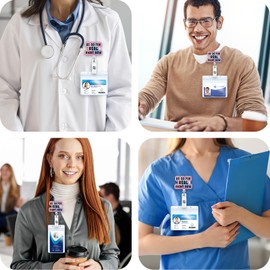 Funny Nurse Badge Reel, BE SO for Real Right Now RN Badge Buddy, Cute ID Work Badge Holder with Retractable Alligator Clip for LPN CNA MA Nurse Doctor Nursing Student Teacher, and Medical Workers