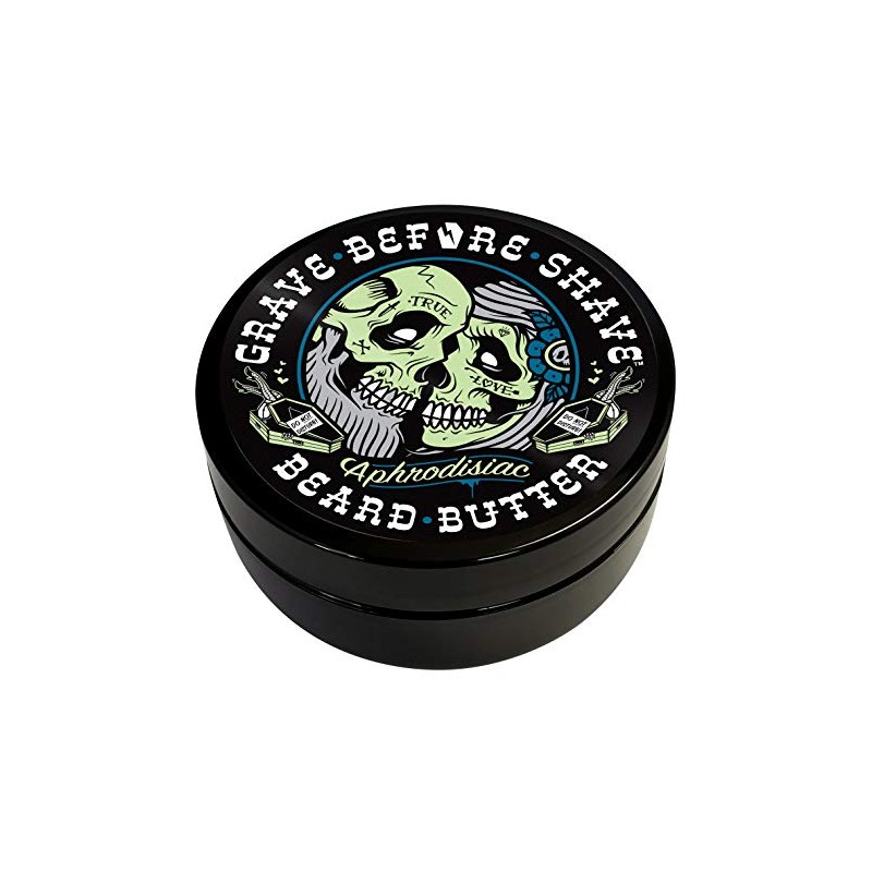Grave Before Shave Leather/Cedar-wood scent Beard Conditioning Butter 4 oz.