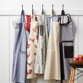 Sur La Table Chambray Double-Ended Oven Mitt, Gray