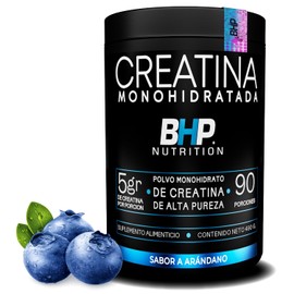 BHP NUTRITION- CREATINA MONOHIDRATADA ALTA PUREZA SABOR ARANDANO 490 GRS