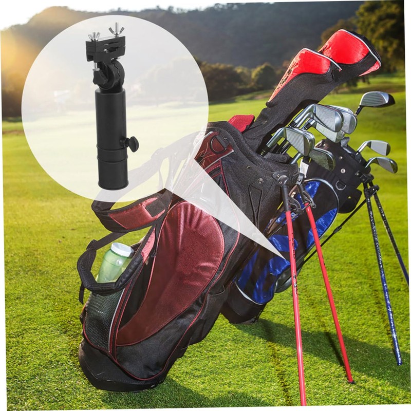 Sosoport 2pcs Adjustable Golf Umbrella Holder Durable Clamp for Golf