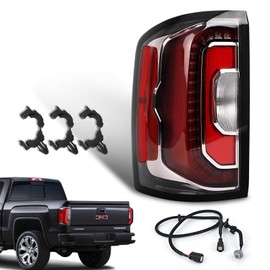 KNSPEC LED Tail Lights Compatible with 2016 2017 2018 GMC Sierra 1500/GMC Sierra 1500 Denali Right Passenger Side Rear Lamp Brake Taillights Assembly 84233587 84365930 GM2800295(Left Driver Side)