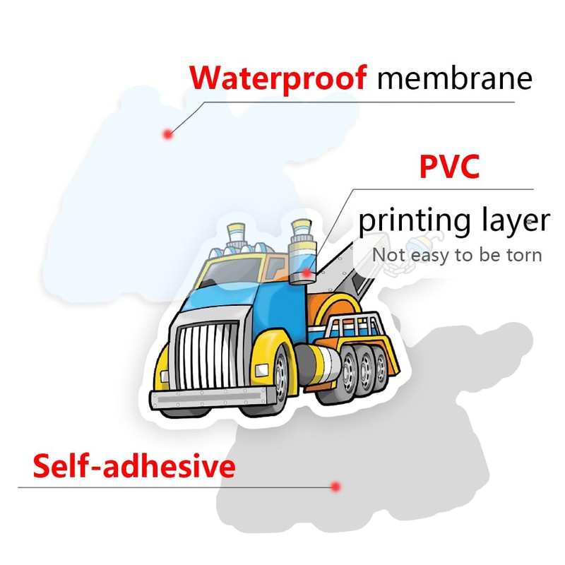 200PCS Vehicle Stickers for Kids – Cars, Trucks, Buses &