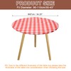 sourcing map 48-inch Round Fitted Tablecloth with Elastic Edge, Round