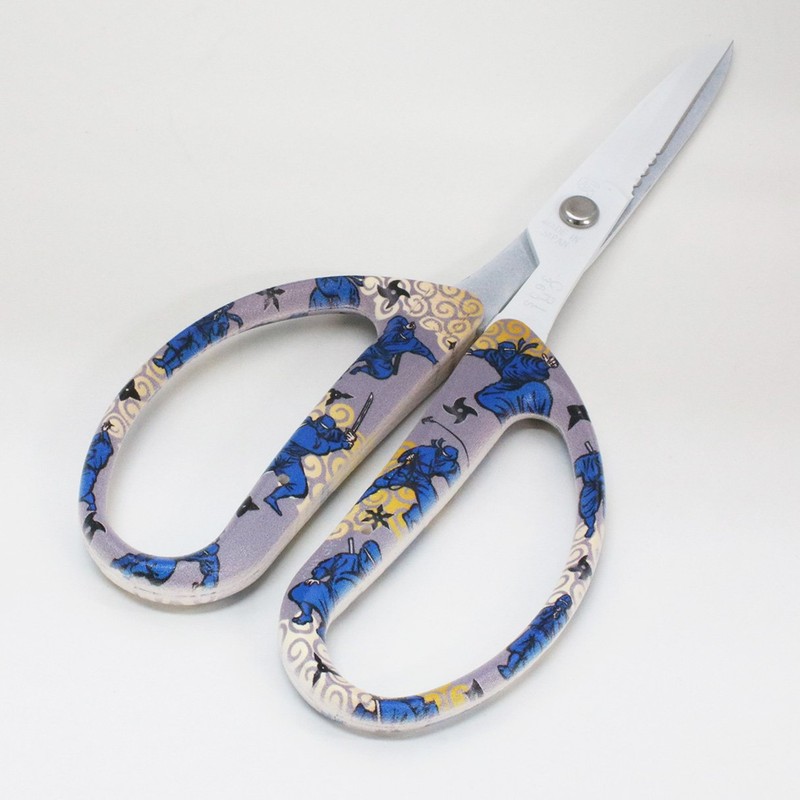 Chikamasa CRI360SFWFW All-Purpose Scissors, Fluorine, Japanese Pattern, Ninja