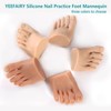 Yeefairy Realistic Silicone Fake Half Foot Female Nursing Mannequin Foot
