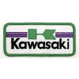 Retro Kawasaki Motorcycles ATV Racing Iron Sew On Patch Retro Vintage Style Hat Cap