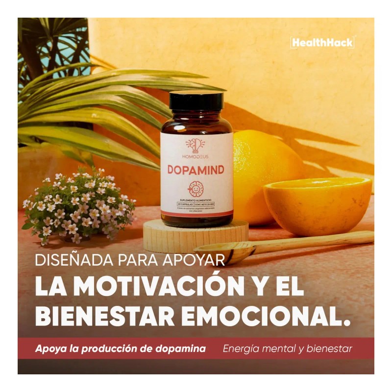 Suplemento Dopamind Tirosina Omega Nootrópicos Cápsulas Vitaminas Esenciales Health Hack