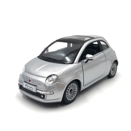 Model Making in Scale Fiat Model 500 in Scale 1:36 f i a t 500 (New 500 Silver)