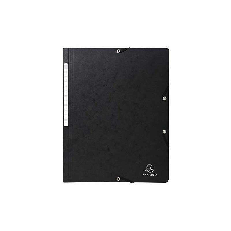 Exacompta 55411E Elasticated Folder Manila Cardboard 355 g DIN A4