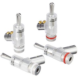 FURUTECH ADL High-End Grade Banana Plugs - Rhodium Plated - Pair of 4 - FP202R