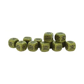 Warlord Games WLWGB-DICE-13 Green Pack Of 12 Bolt Action Orders Says