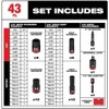49-66-7009 Fits Milwaukee 49-66-7009 43 PC Shockwave 3/8" Impact Duty