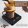 Báscula de café,Báscula Cocina Digital USB Recargable,puede pesar 0,1-3 kg,Báscula