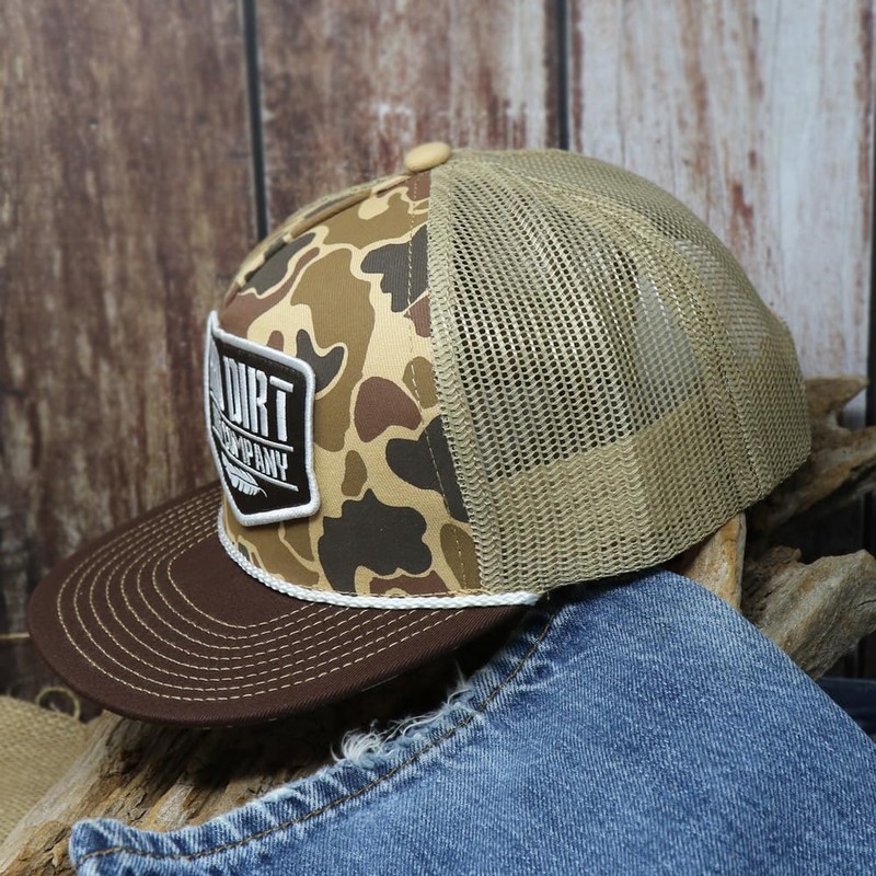 Red Dirt Hat Company Youth Adjustable Snapback Hat, Duck Camo
