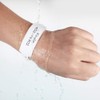 Wristall 100 Pack White Hospital Wristbands Vinyl Patient Id Bands
