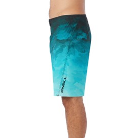 O'NEILL Men's 19 Inch S-Seam Boardshorts - Water Resistant Swim Trunks for Men with Quick Dry Stretch Fabric and Pockets,Turquoise | Hydro Tech,29