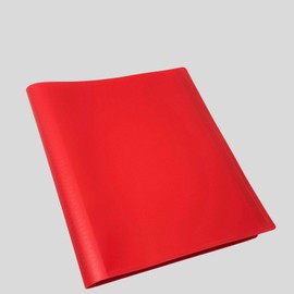 A4 Flexi Display Portfolio Book Folder with 80 Pockets, Plastic Sleeves Presentation Folders Document Project Folder for School and Offices (Red)