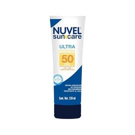 Nuvel Protector Solar Corporal y Facial FPS 50  Bloqueador Solar con Amplio Espectro UVAUVB  Resistente al Agua, Rpida Absorcin, No Graso, Sin...     