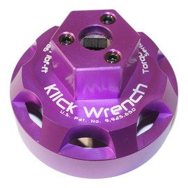 Klick Wrench 64mm 2 Stage Heavy Duty Torque Limiting Oil Filter Wrench Purple 6061-T6 Billet Aluminum