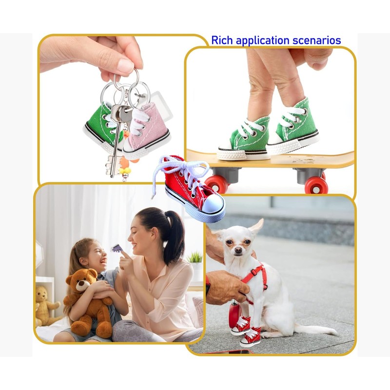 bdoasis 1 Pairs Canvas Mini Shoes 5.5CM Long,Bicycle Stand Shoes,Doll
