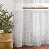 NICETOWN Open Linen Wave Sheer Living Room Curtains for Large