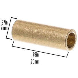 Premium Brass Crafting Tubes - for Macramé and Other DIY Projects (3/4-Inch, 12 Pack)