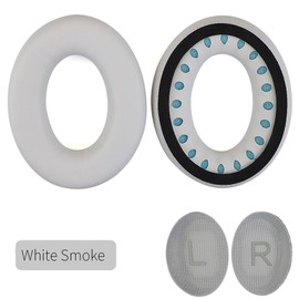 MOLGRIA QC45 - almohadillas para orejas de repuesto para auriculares Bose QuietComfort 45 QC45 Quiet Comfort SE (humo blanco)