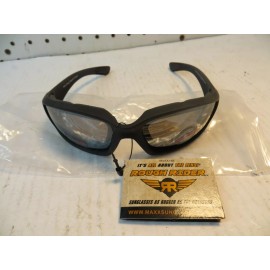 MAXX brand smoke tint motorcycle sun glasses with foam face guards