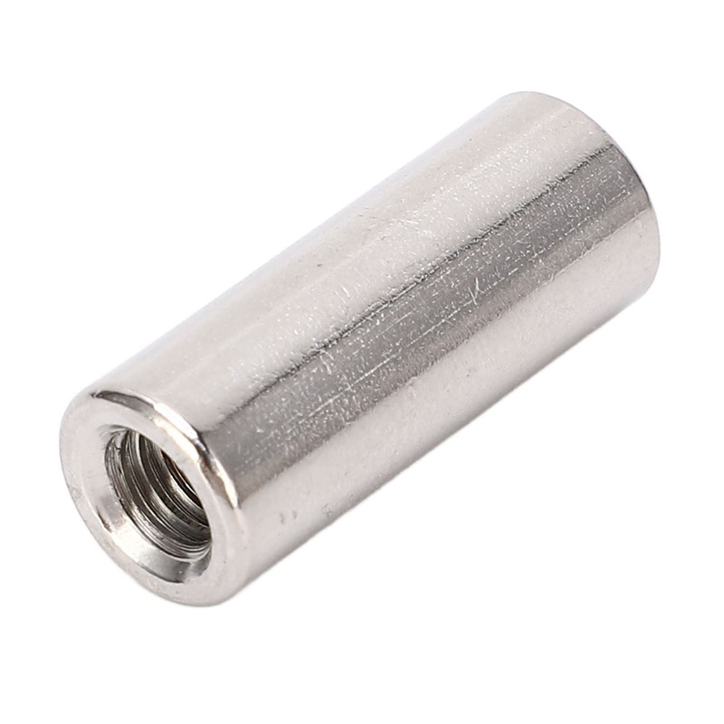 20 Pcs Round Connector Nut M6x1.0 10 L25mm Rod Coupling