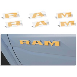 Reflective Concepts 2019-2026 RAM Door Emblem Overlay Decal Stickers - (Color: Reflective Gold)