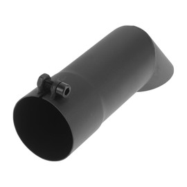 X AUTOHAUX 2.5 Inch ID Inlet Turn Down Exhaust Tip Surface Blasting Mandrel Bend Elbow Tube 9.1inch Overall Length Suitalbe for 2.5" OD Tailpipes Black