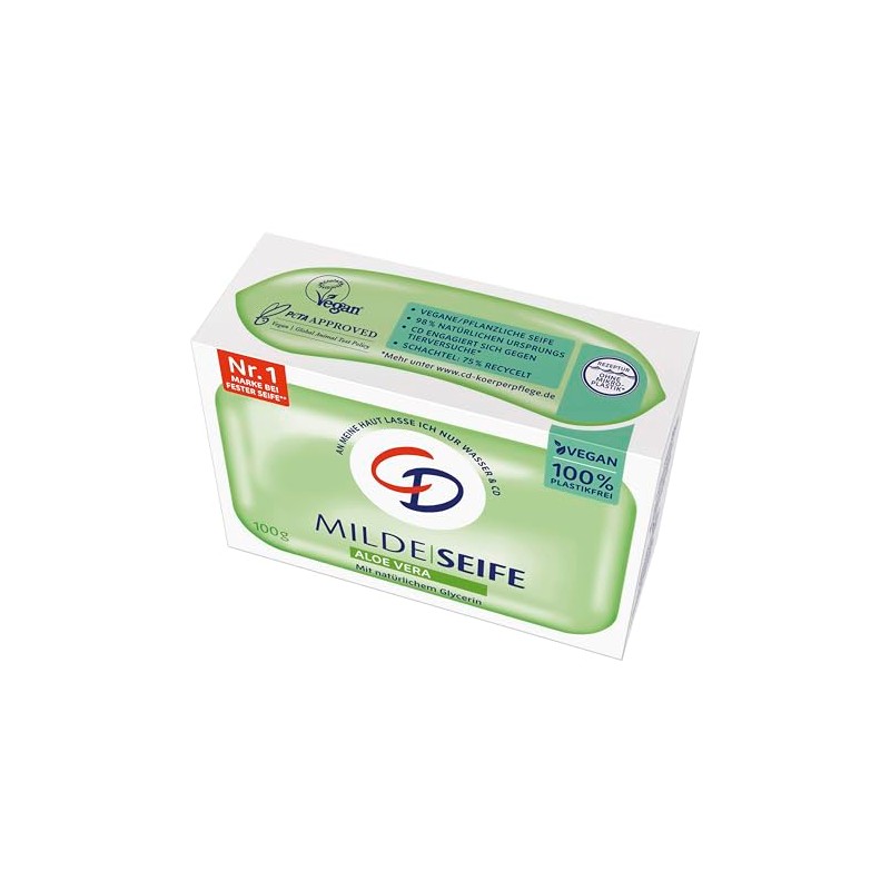CD Mild Soap, Aloe Vera, Vegan & No Microplastics, 100