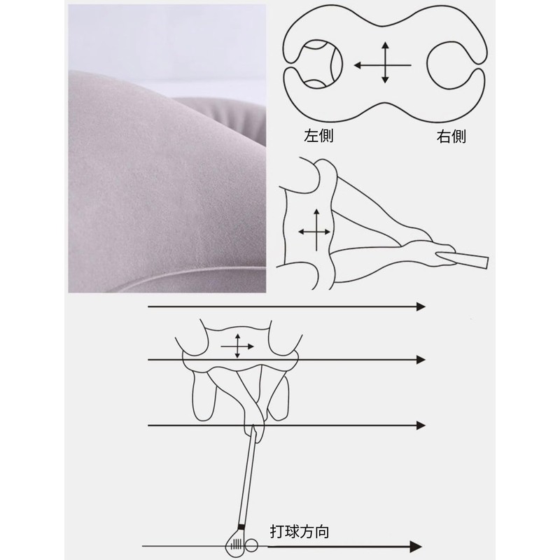 Body Turnball Golf Swing Practice Equipment Chest Triangle Swing Training