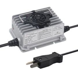 36V 5A Golf Cart Battery Charger for 36 Volt Golf Cart Battery with Crowsfoot Style Connector Crows Foot Plug