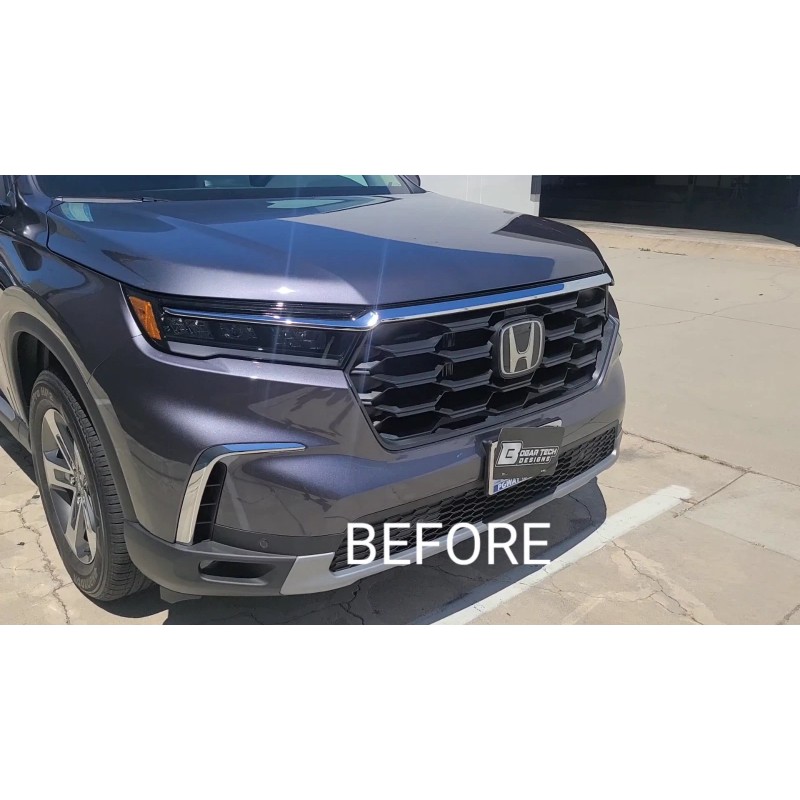 Clearsurface Fits Honda Pilot 2023 Side Window Chrome Delete Decal