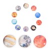 LALAFINA 10pcs Round Glass Patches Craft DIY Jewelry Materials Scratch-Resistant
